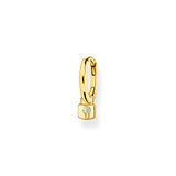 Thomas Sabo enkele oorringen met slothanger 925 sterling zilver CR700
