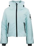 Peak Mountain Damesjas Ally Herfst/Winter 2025 Waterdicht Kort Polyester Hemelsblauw M