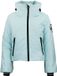Peak Mountain Damesjas Ally Herfst/Winter 2025 Waterdicht Kort Polyester Hemelsblauw M