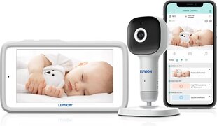 LUVION® Grand Elite 4 Connect Crib - Wifi Babyfoon met HD Camera én App - Premium Baby Monitor - Wit