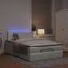 Prolenta Maison Exclusive - Ottoman bed met matras & LED-verlichting, lichtgrijze fluweel, 120x190 cm