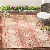 Safavieh Buitenkleed Isla Rechthoekig Klassiek Rood Stof 79 x 152 cm
