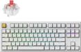 Keychron J4, clavier mécanique sans fil, gaming, 80% TKL, QWERTY (États-Unis), LED RGB, remplaçable à chaud, interrupteurs rouges linéaires, blanc