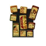Nostalgic-Art Retro Koelkast Magneten, Mr. Crickle's – Geschenkidee voor de keuken, Magneetset voor magneetbord, Vintage design, 9 stuks