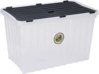 Storage Solutions Opslagbak/opbergdoos/organizer - met deksel - kunststof - 76 Liter