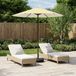 Prolenta Maison Exclusive Tuinparasol met voet, rechthoekig, 2,3 x 2,3 m, polyester