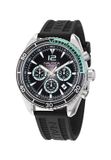 Nautica Key Biscane Quartz Analog Zwart Kast: 100 % Roestvrij Staal | Band: 100 % Siliconen 46 mm NAPKBF305