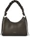 Coccinelle Leren Schoudertas Boheme Grana Double Shoulder Bag Fango / Honey