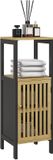 Homcom Armoire de salle de bain bois noir 32x30x90.5cm