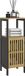 Homcom Armoire de salle de bain bois noir 32x30x90.5cm