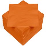 HEKU 100 effen servetten, 3-laags, 33 x 33 cm, oranje
