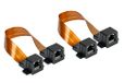 Good Connections RJ45 Ethernet LAN deur-/raamdoorvoer - 2-delige spaarset, extreem plat - aan beide zijden RJ45-bus - totale lengte incl. stekker 25 cm, flexibele lengte 18 cm