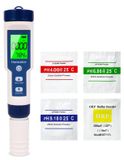 pH-mètre 7-en-1 testeur de pH mesureur de qualité de l'eau - Numérique avec écran LCD rétroéclairé - Étanche Ip67 - Format de poche