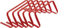 Precision Training - Mini Horden Plat - Rood - 6 Stuks