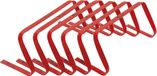 Precision Training - Mini Horden Plat - Rood - 6 Stuks