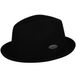 Kangol Lite Felt Player Trilby Hoed Zwart Wol Maat S Unisex