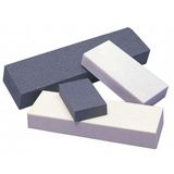 Norton Watersteen, korrel 220, 1" x 3" x 8" in blauwe kunststof scharnierende doos