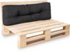 Bananair - Palletkussen - Tuinkussen voor Palletbank - Rugkussen - 120x40x15 cm - Zwart
