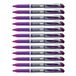 Pentel BL60-V EnerGel Gel rollerball met dop 1,0 mm, 12 stuks, violet