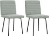 vidaXL Eetkamerstoelen 2 stuks fluweel lichtgrijs