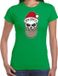 Bellatio Decorations Bad Santa fout Kerstshirt / Kerst t-shirt groen voor dames - Kerstkleding / Christmas outfit XS