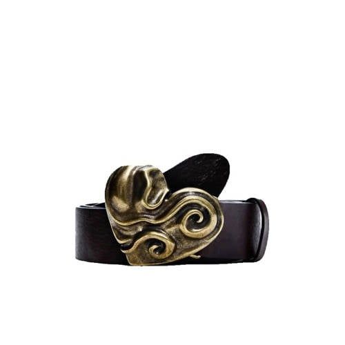 Desigual leren riem zwart
