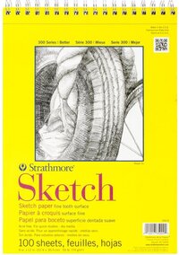 Strathmore Schetsblok - Spiraalgebonden - 74 g - 100 Pagina's - Wit