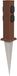 Ledscom.de Prise de jardin Polly avec piquet de terre pour extérieur - IP44 - 4 prises - Acier inoxydable - Carré - Marron - 40cm