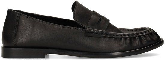 Sacha - Dames - Zwarte leren loafers - Maat 38