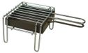 Merkloos Tafelgrill - Verzinkt staal - 16 x 16 x 12 cm - Zwart