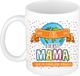 Bellatio Decorations Naam mok mama Lo?s - wit - keramiek - 300 ml