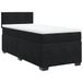 VidaXL Boxspringbed met matras, fluweel, zwart, 140x200 cm