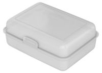 School-Box Lunchbox – boîte à lunch sans BPA pour enfants et adultes - boîte à pain durable pour l'école, le travail et l'aventure, fabriquée en Allemagne - transparent, blanc laiteux