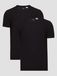 Levi's heren Slim 2-Pack Crewneck Tee, Black + Black, XL