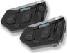 WAYXIN R6S Kit mains libres Bluetooth pour moto, 2 pièces