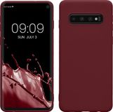 kwmobile telefoonhoesje geschikt voor Samsung Galaxy S10 - Hoesje voor smartphone - Back cover in bordeaux-violet