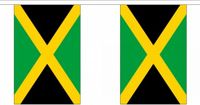 Merkloos / Sans marque Shoppartners Bv Jamaica vlaggenlijn 9 meter - 30 vlaggetjes - polyester