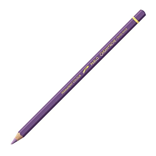 Caran d'Ache Pablo Wooden Artist Quality Colour Potloden Kleurpotloden Kleurpotloden Potlood / 3 Stuks/Pack - Kleur: 111 MAUVE/LICHTROOD VIOLETT (66.111) / FSC™-gecertificeerd cederhout