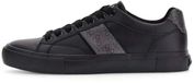 Guess Cribe Sneakers Heren Zwart Leer Synthetisch Maat 44