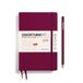 LEUCHTTURM1917 371022 Weekplanner 2025, Paperback B6+ hardcover, 12-maanden-kalender, gelinieerd, Port Red, Engels
