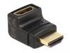 Delock Adapter HDMI male to HDMI female 90° up