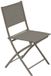 Hespéride Set van 4 opvouwbare tuinstoelen van staal MODULA Noisette