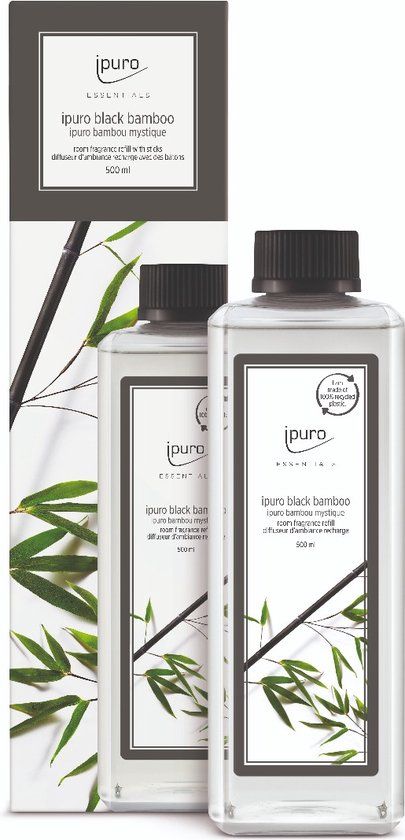 ipuro Black Bamboo Geurdiffuser Navulling 500ml