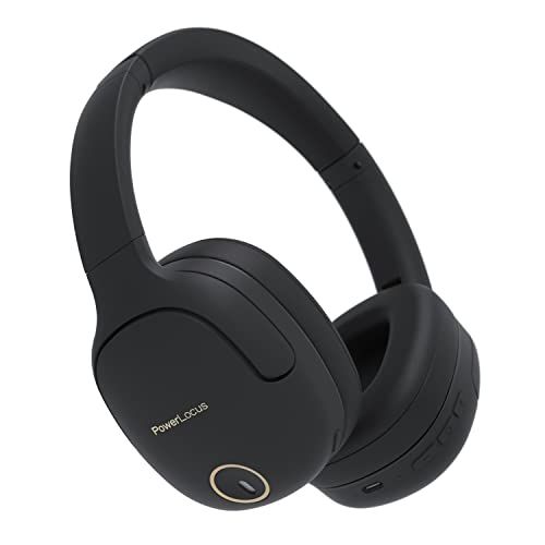PowerLocus P7 Bluetooth hoofdtelefoon over het oor (zwart/goud)