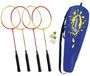 Merkloos Badminton Set - 4 Players - Tempered Steel - With Carry Bag