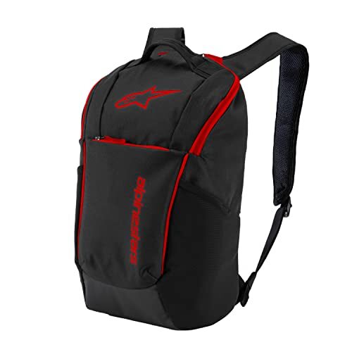 Alpinestars Defcon V2 Backpack, Rugzak, Zwart Rood, Os, Man