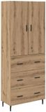 vidaXL Highboard Artisan Chêne 69,5 x 34 x 180 cm