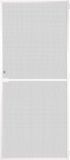 Schellenberg 70930 vliegenscherm voor balkondeur, insectenhor voor deur, 100 x 210 cm, gesplitst, 14 mm inbouwdiepte, wit