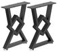 Pieds de table industriels robustes pour meubles