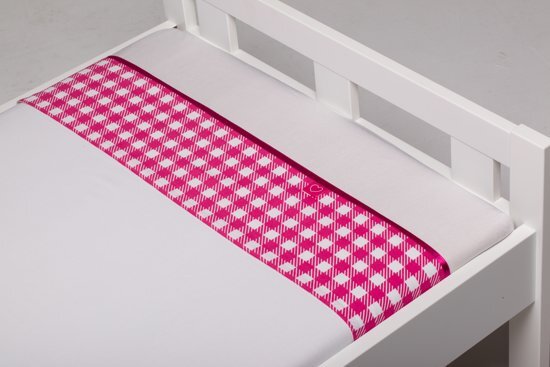 Briljant Bedmode Abby laken Fuchsia - Wiegje 75x100 cm